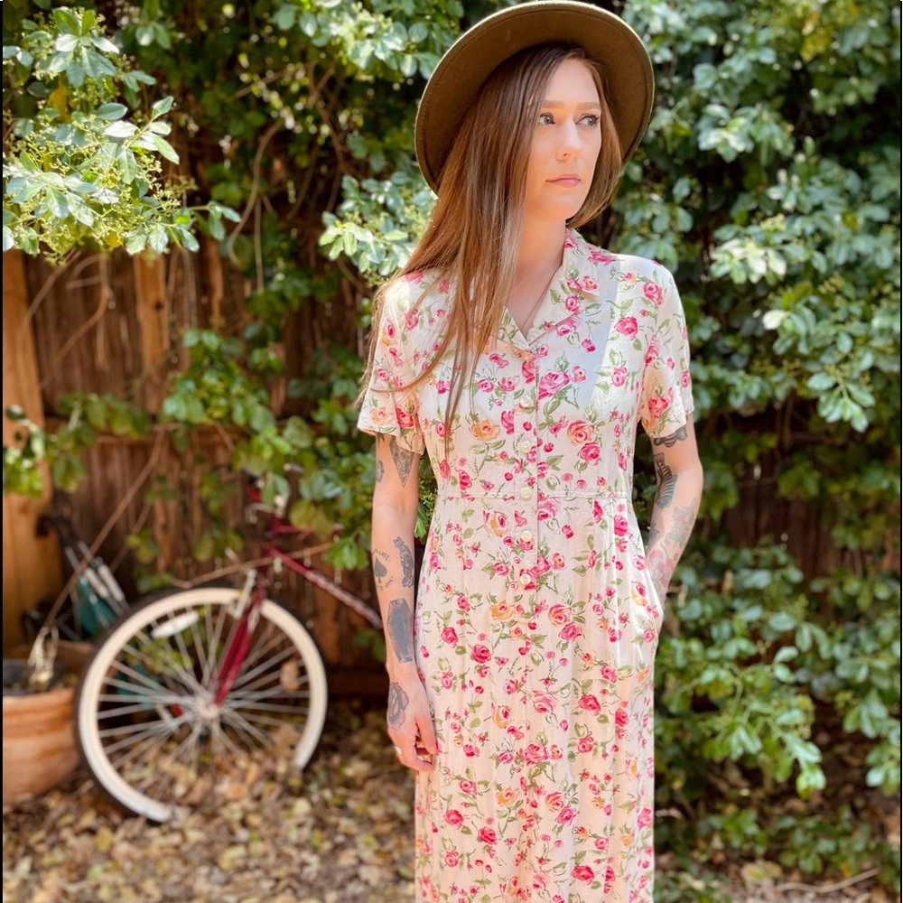 90s Maxi Dress with Pockets
